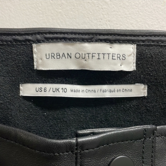 Urban Outfitters Size 6 Button Faux Leather Dress - Picture 3 of 4